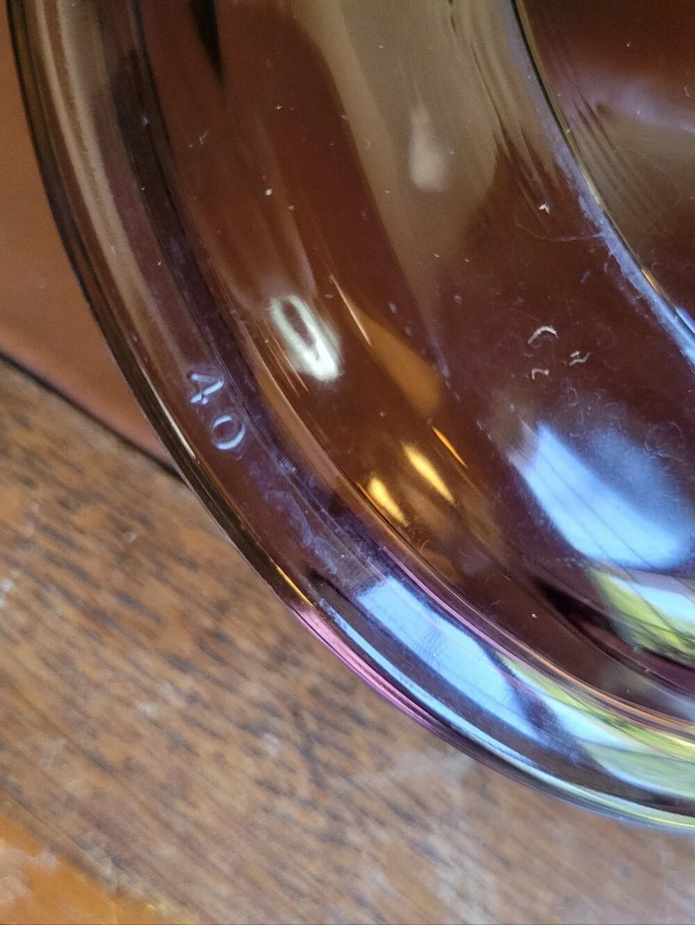 vintage Pyrex Visions amber brown glass replacement lid (model P81C)